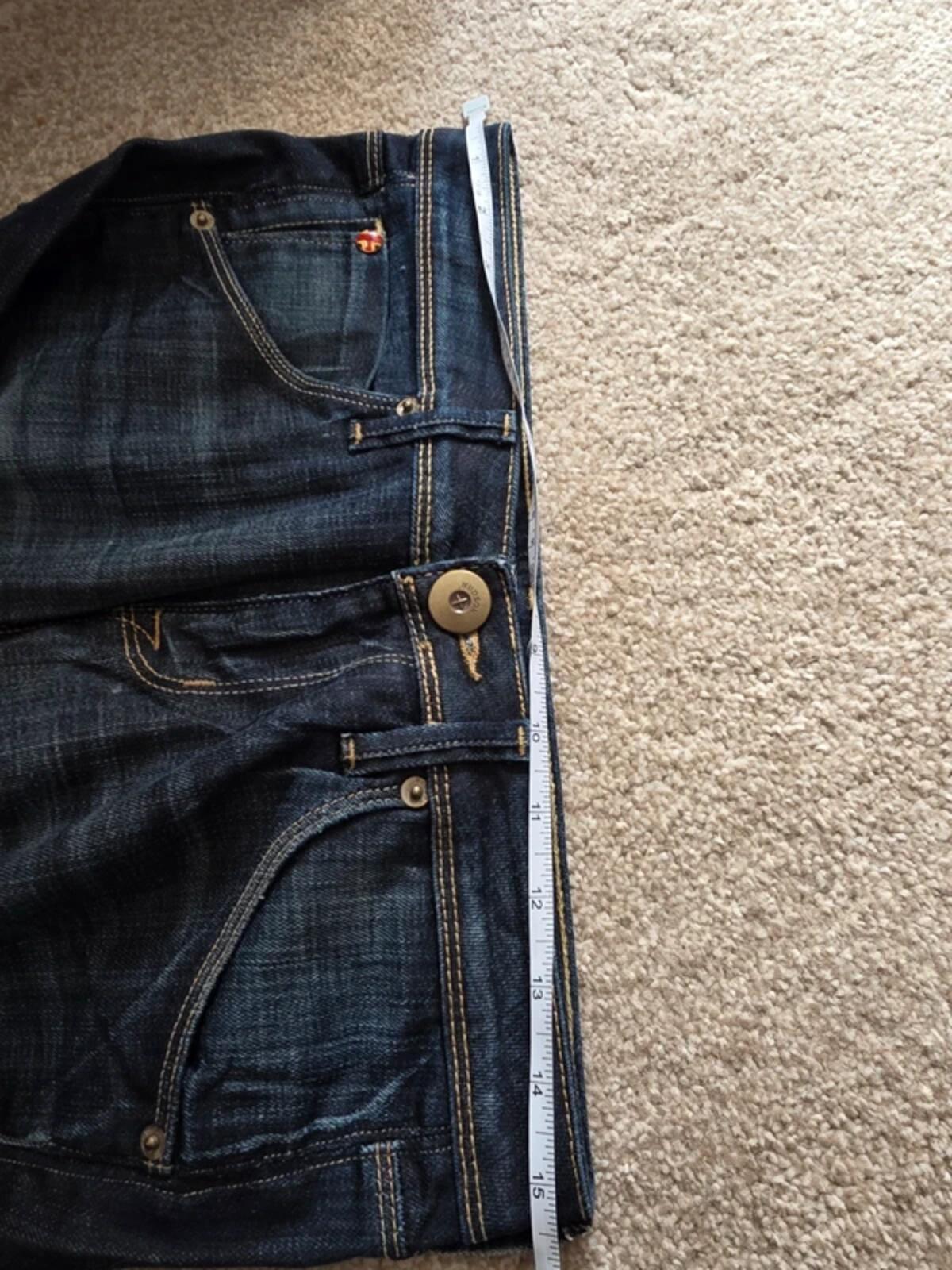 Hudson Low Rise Straight Leg Jeans UK Size 8 Tall