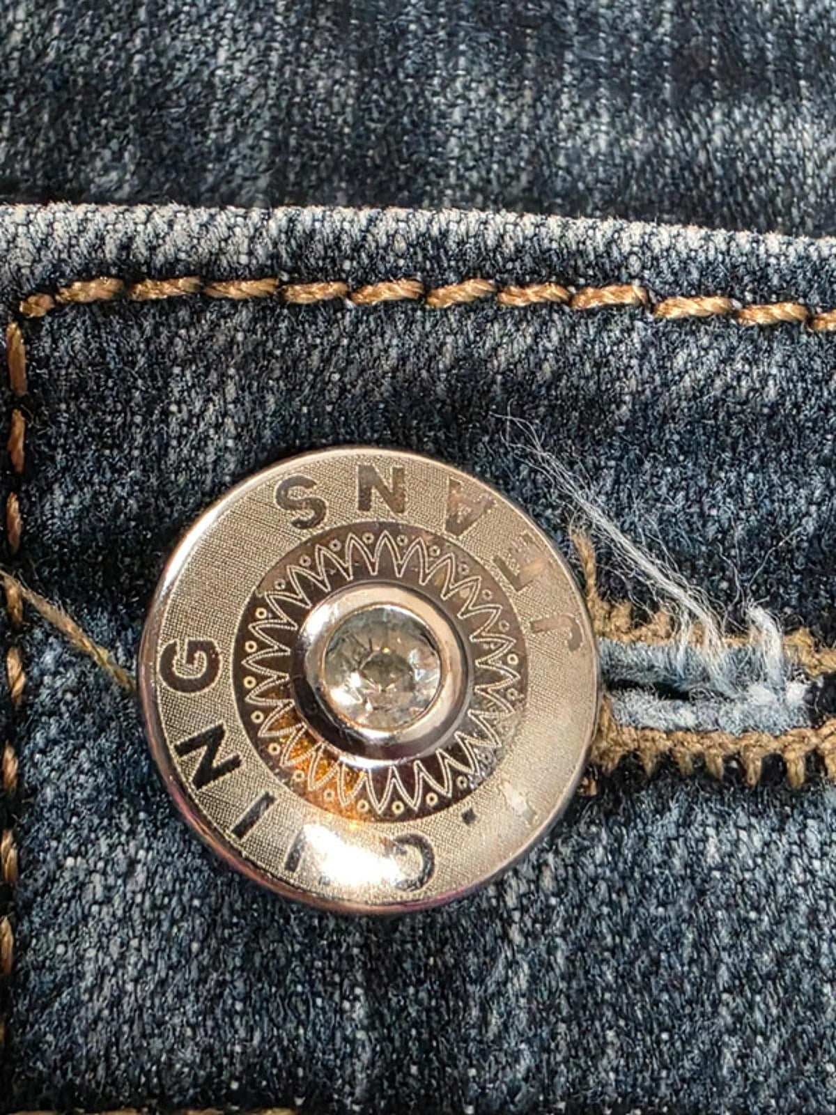 Vintage Y2K I. Quing Mid Rise Jeans UK Size 10 Petite