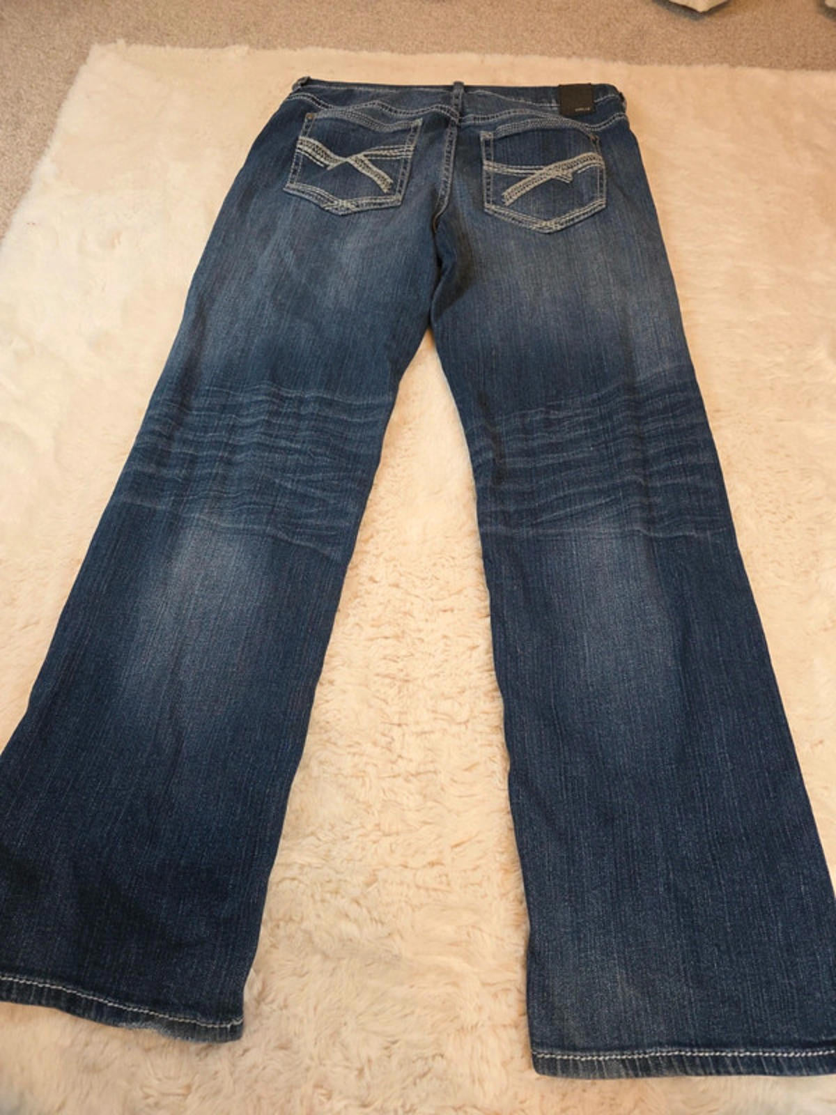 Vintage Y2K Helix Mid Rise Loose Straight Jeans UK Size 12