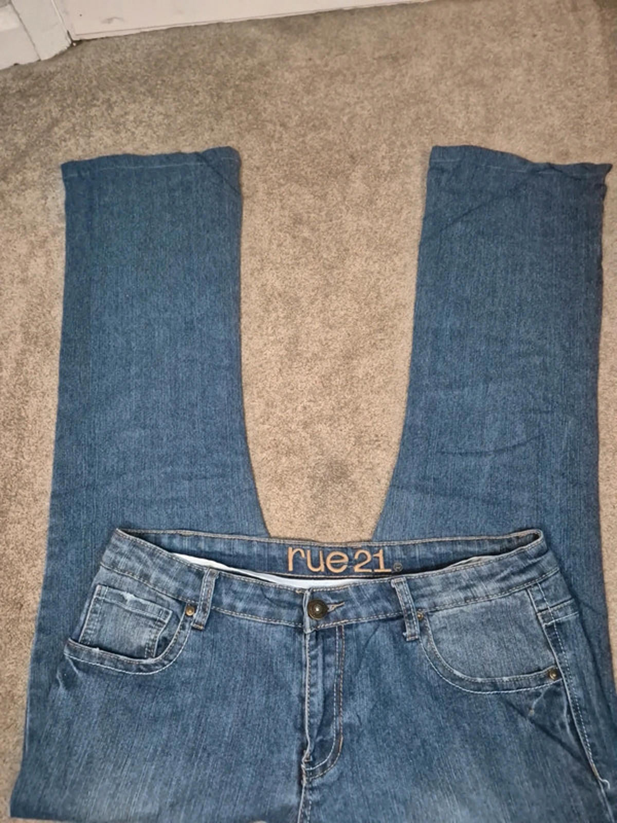 Vintage Y2K Rue21 Mid Rise Flare Jeans – UK 14