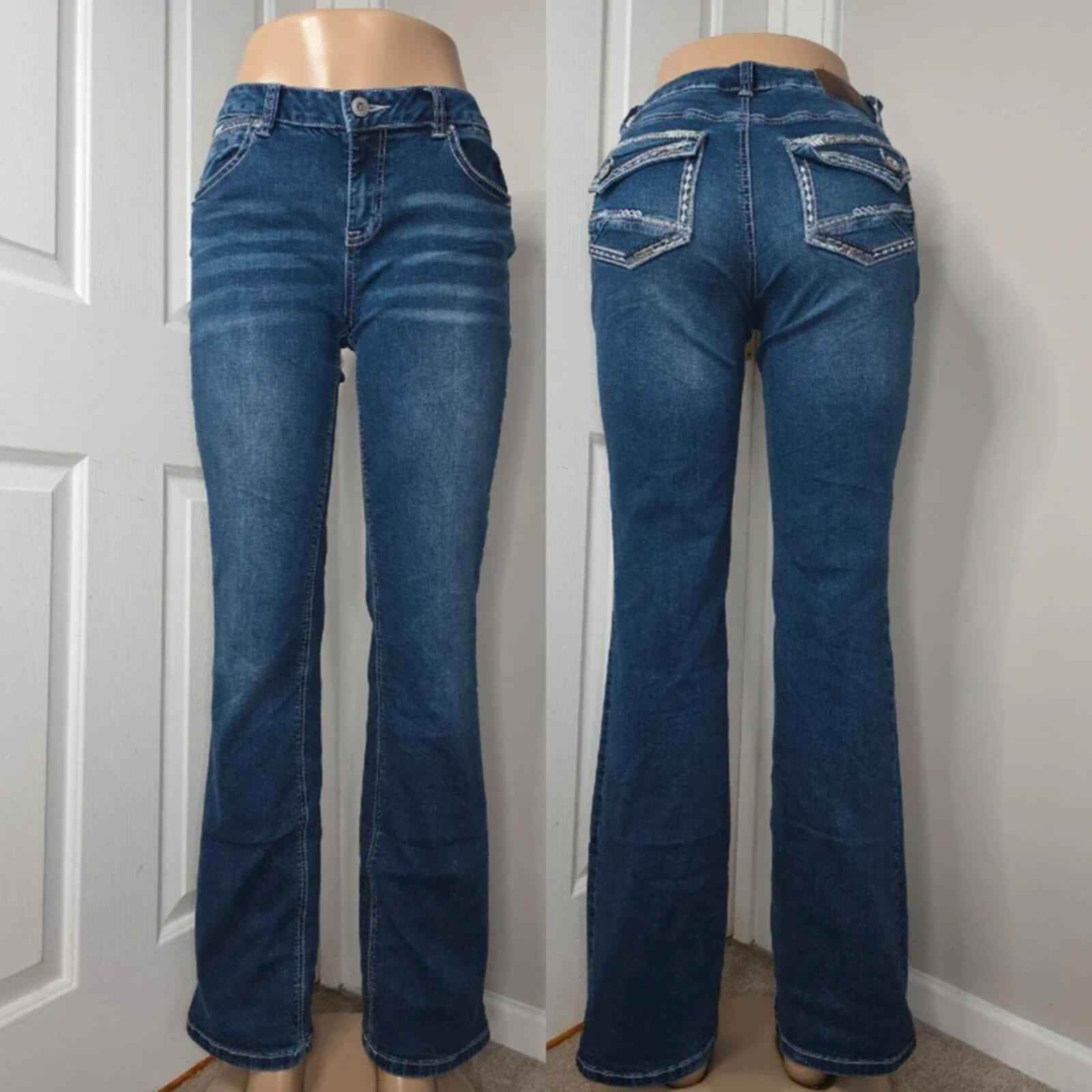 Maurices Mid Rise Bootcut Jeans UK Size 6/8 Vintage Y2K