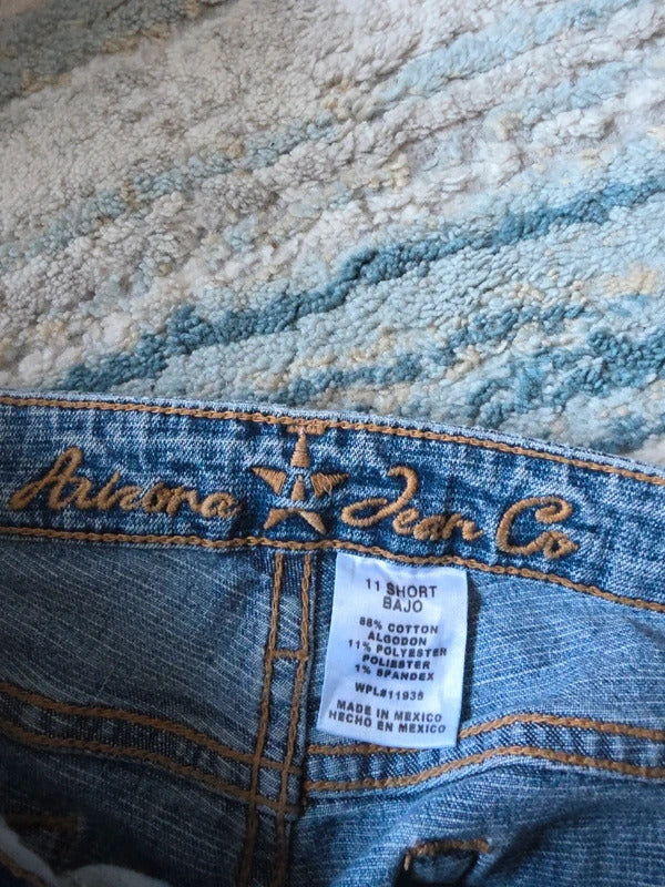 Arizona Mid Rise Flared Vintage Y2K Jeans UK Size 12/14 Petite