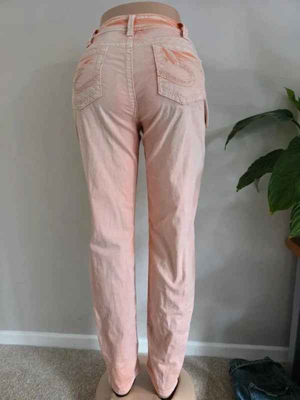 Vintage Y2K Silver Skinny Jeans UK Size 14