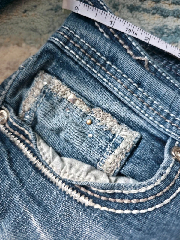 Ariya Low to Mid Rise Bootcut Vintage Y2K Jeans UK Size 12
