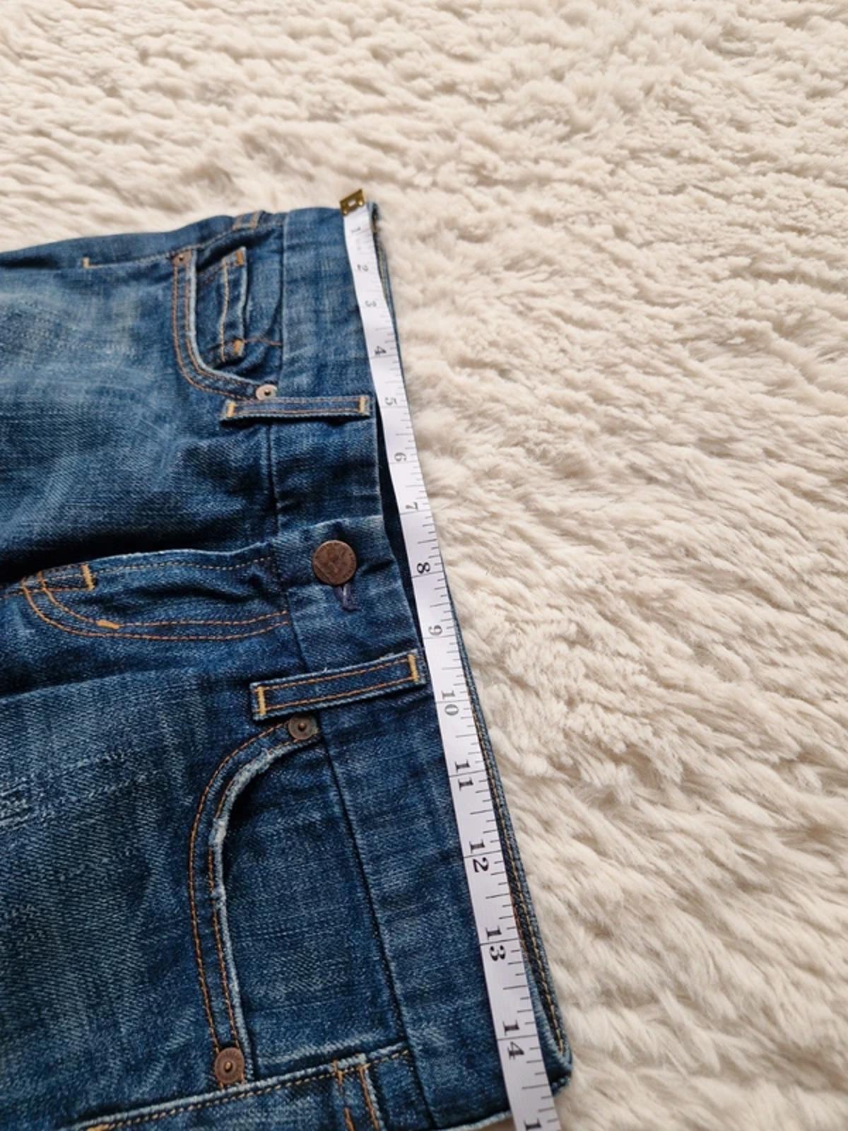 Y2K "Citizens of Humanity" Ultra Low Rise Bootcut Indie Grunge Festival Denim UK 8 Tall