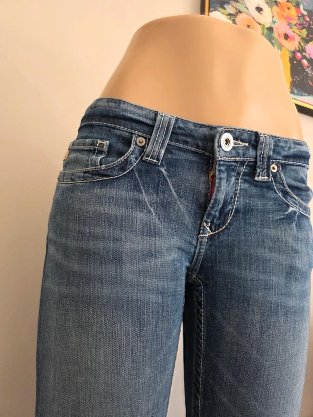 Big Star Ultra Low Rise Bootcut Jeans UK Size 8