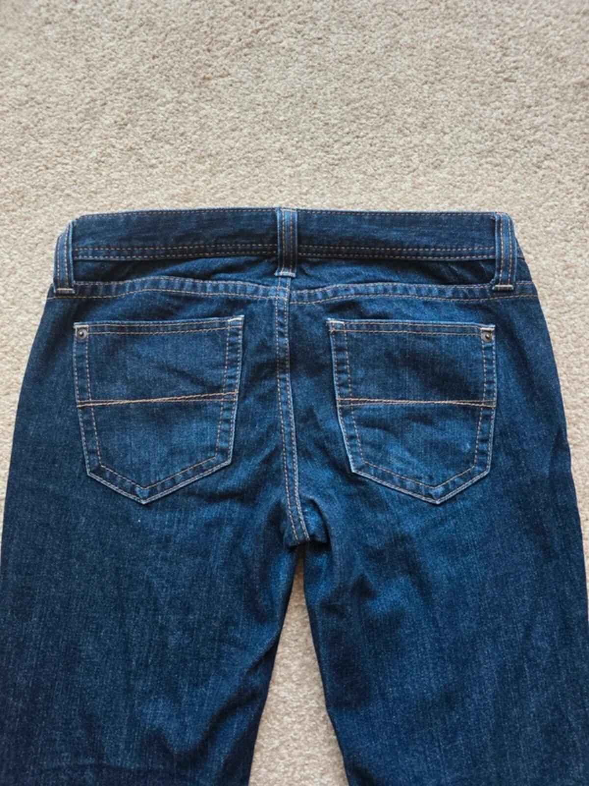 Vintage Y2K Ultra Low Rise Cropped Uniqlo Jeans UK Size 4/6