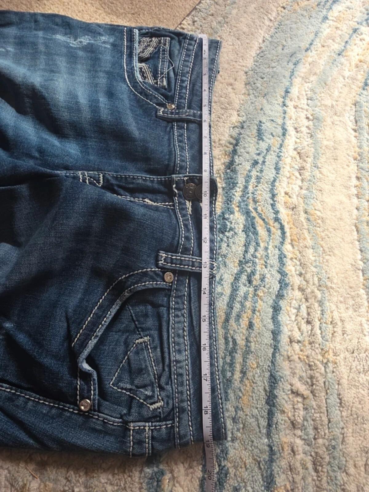 Vigoss Mid Rise Straight Relaxed Vintage Y2K Jeans UK Size 18