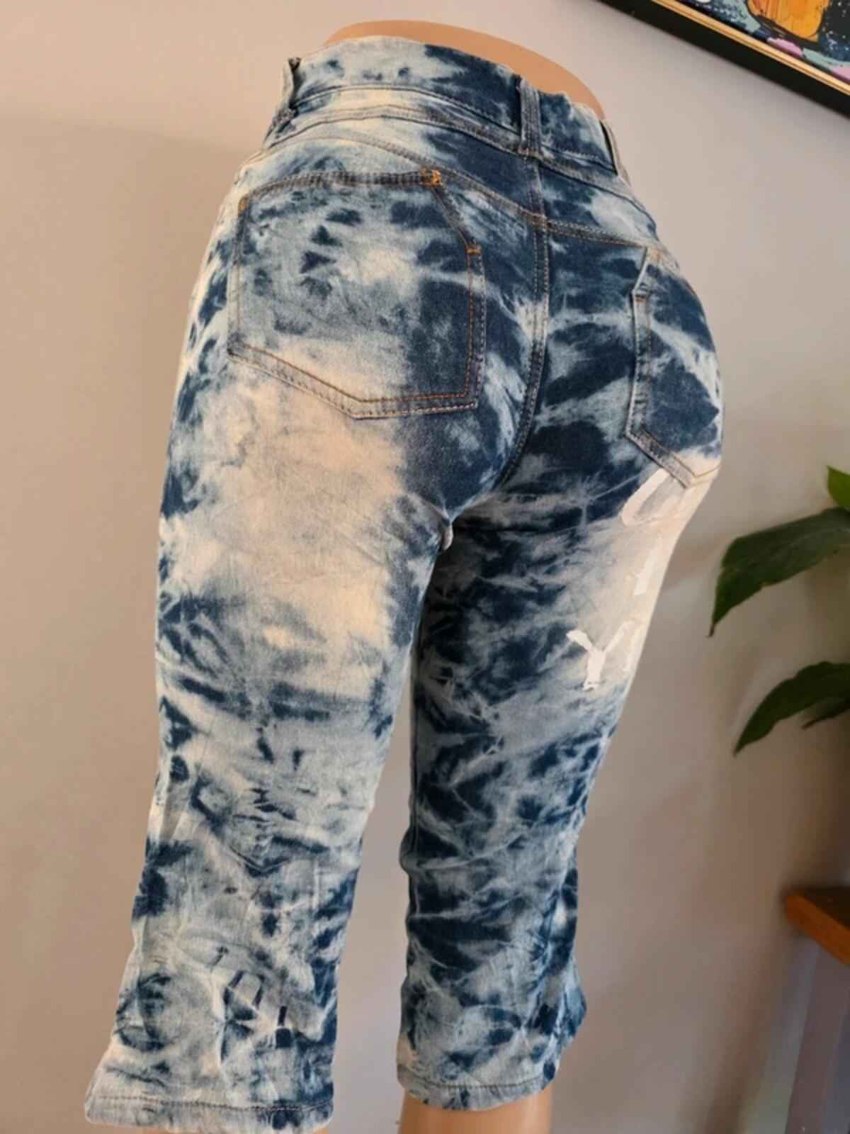 Vintage Y2K Rich Mix Boy High Rise Cropped Jeans UK Size 6/8