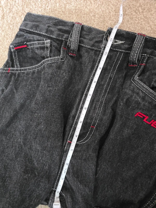 FUBU High Rise Cargo Jeans UK Size 8 Petite