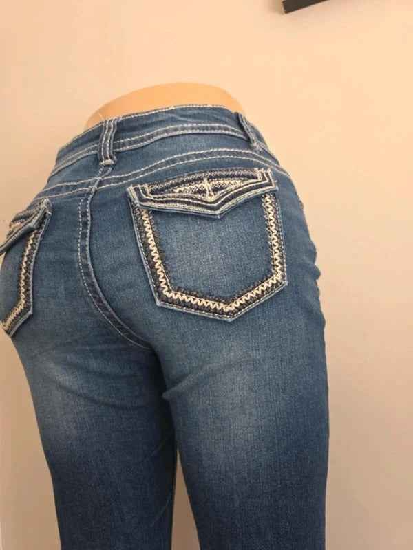 Vanilla Star Mid Rise Skinny Vintage Y2K Jeans UK Size 10 Petite