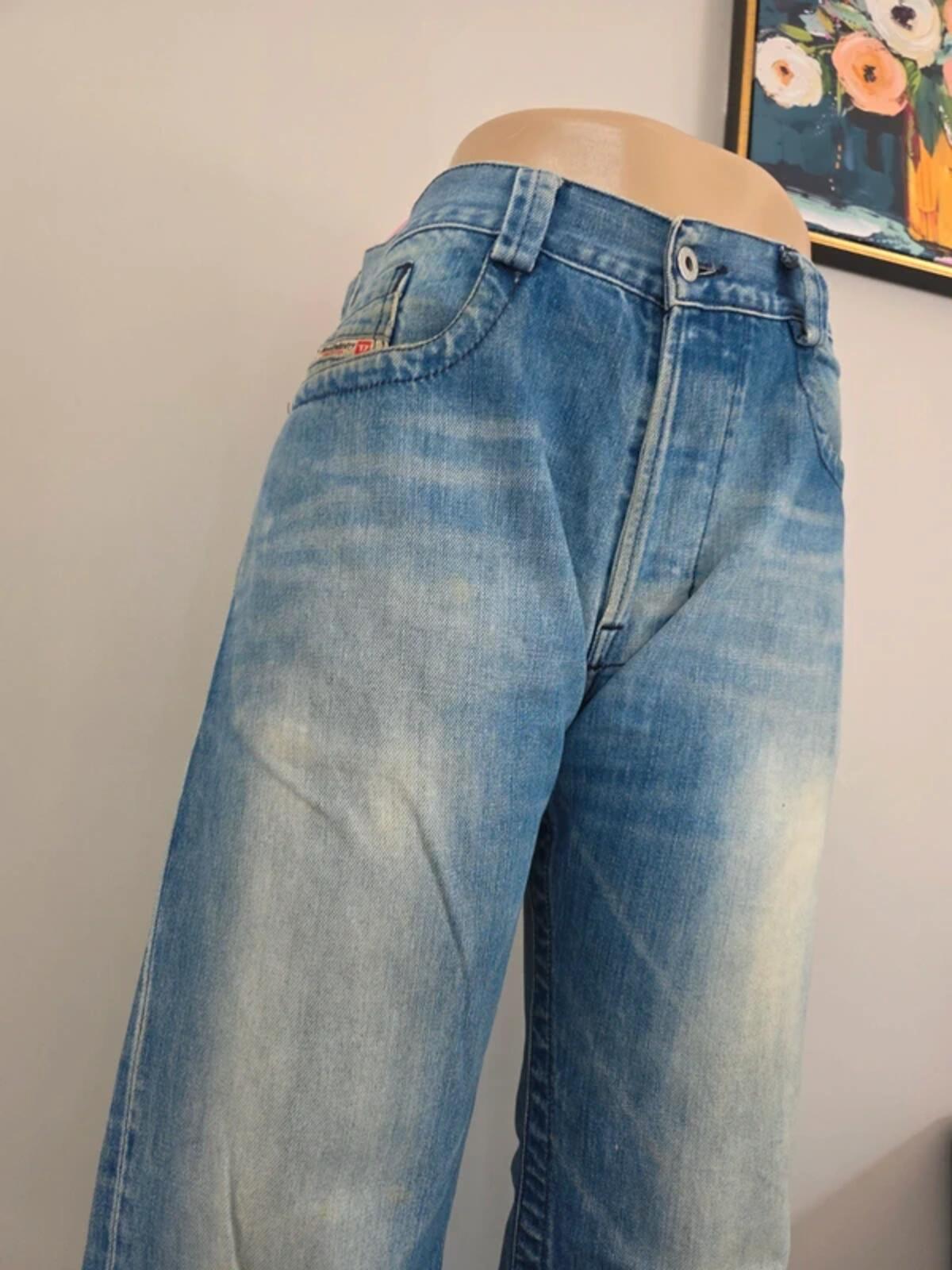 Diesel High Rise Wide Leg Vintage Y2K Jeans UK Size 12/14 Tall