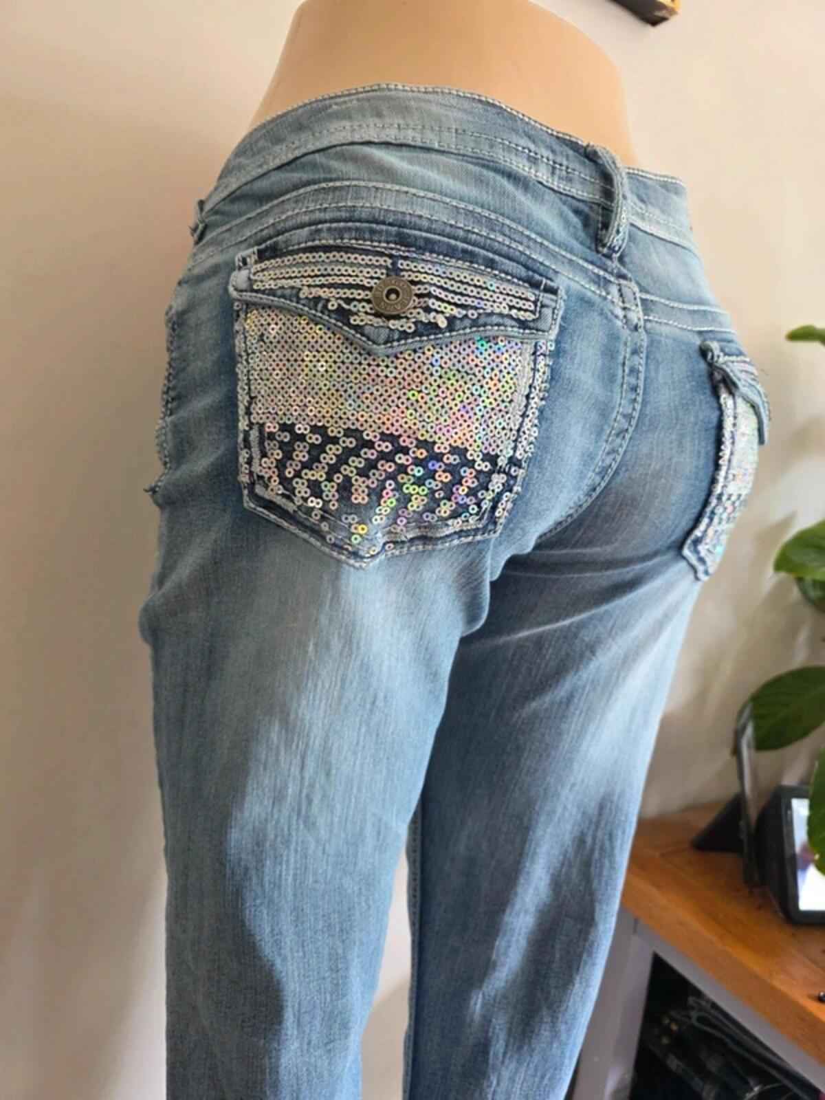 Bongo Low Rise Flared Jeans UK Size 14