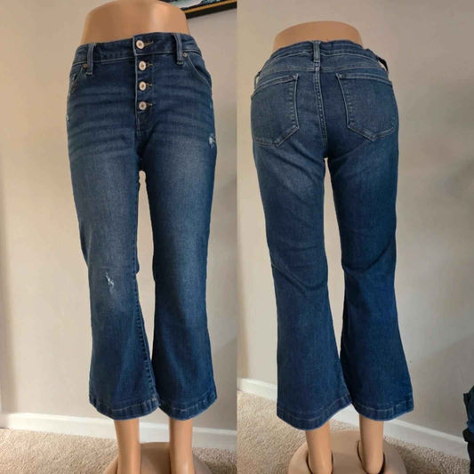 Vintage Y2K KanCan Mid Rise Bootcut Jeans UK Size 10 Petite