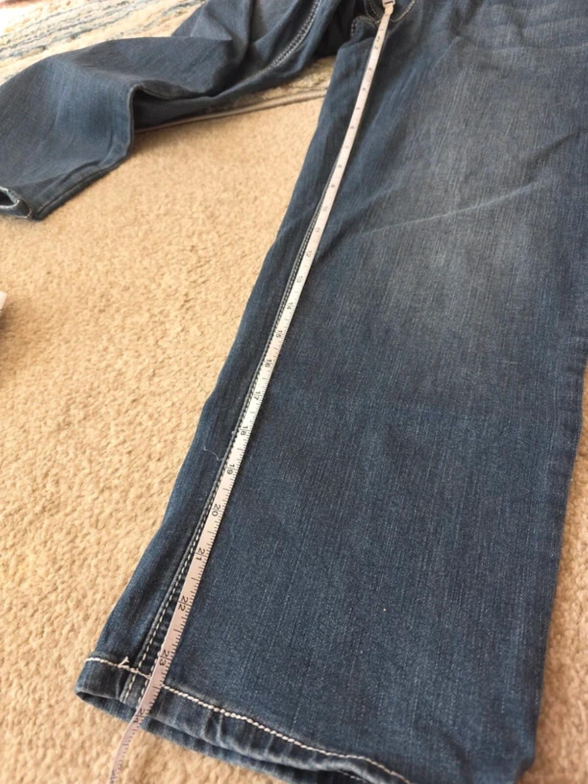 Earl Mid Rise Capri Vintage Y2K Bling Jeans UK Size 14
