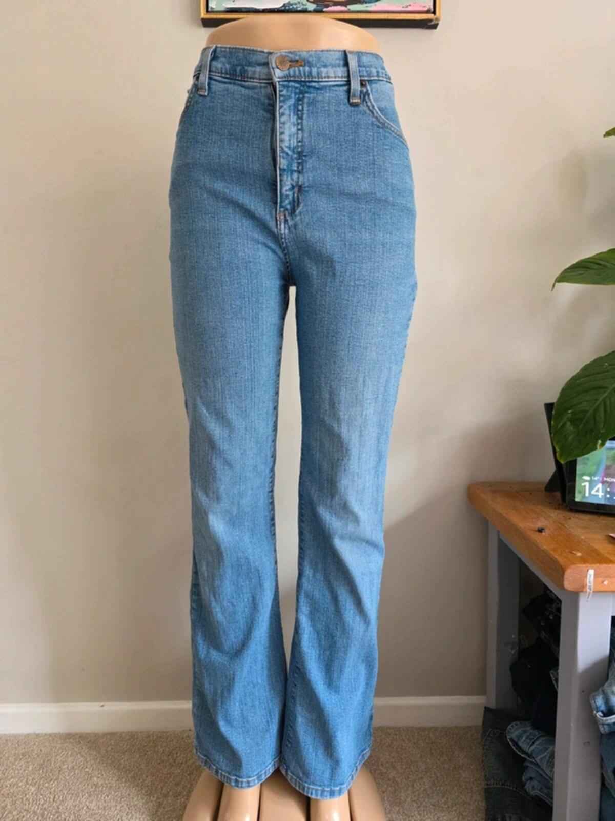 Vintage Y2K NYDJ High Rise Flared Jeans UK Size 10