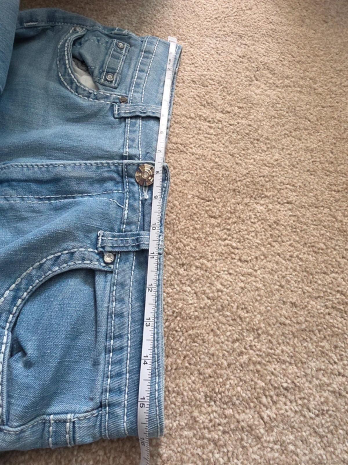 Y Jeans High Rise Distressed Flared Vintage Y2K Jeans UK Size 12 Petite