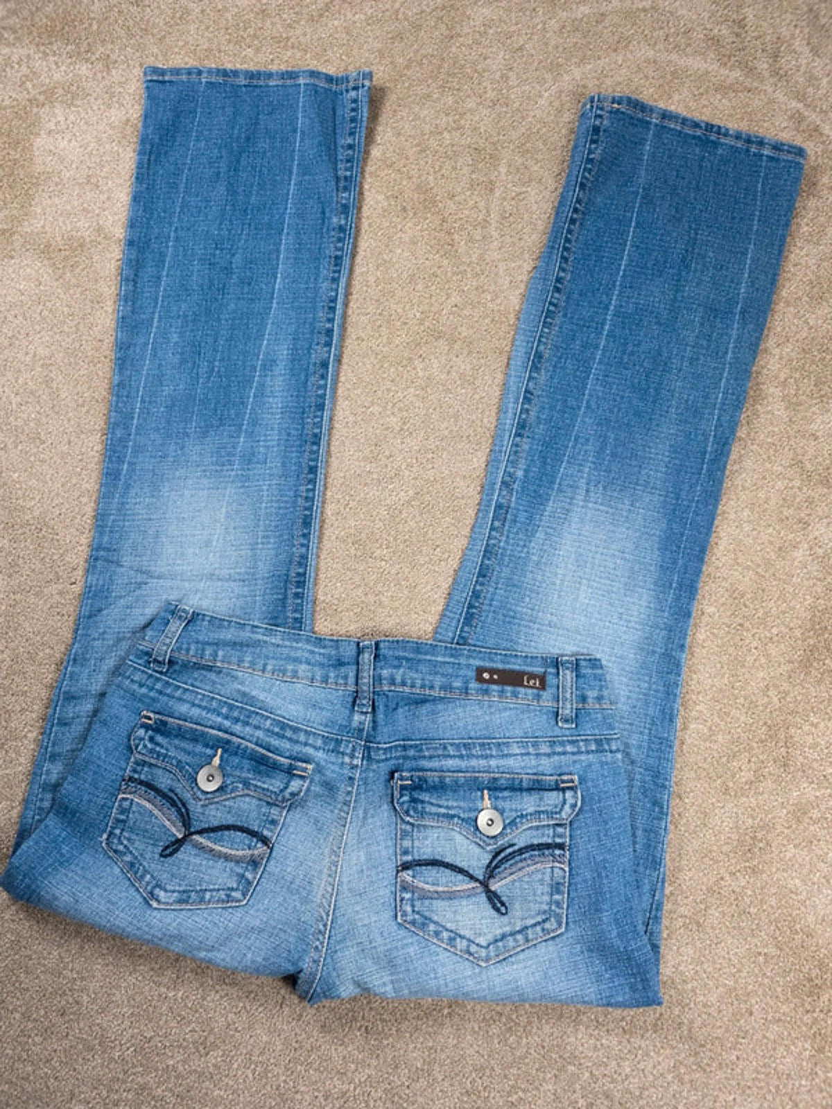 Vintage Y2K L.E.I. Low Rise Bootcut Jeans UK Size 12