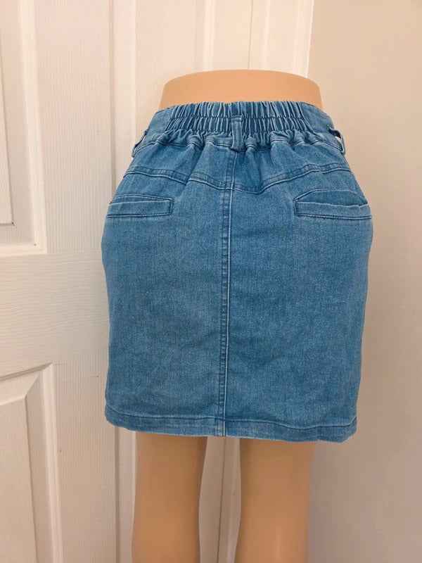 Japanese Denim Mini Skirt UK Size 8