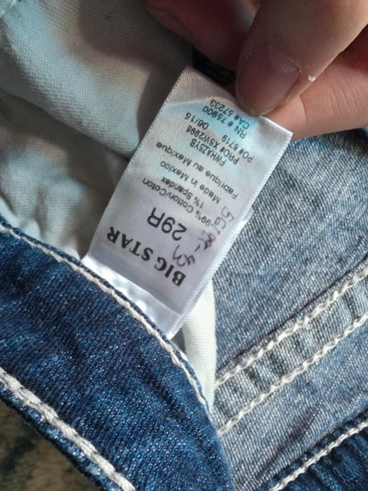Big Star Low Rise Bootcut Vintage Y2K Jeans UK Size 8/10 Petite