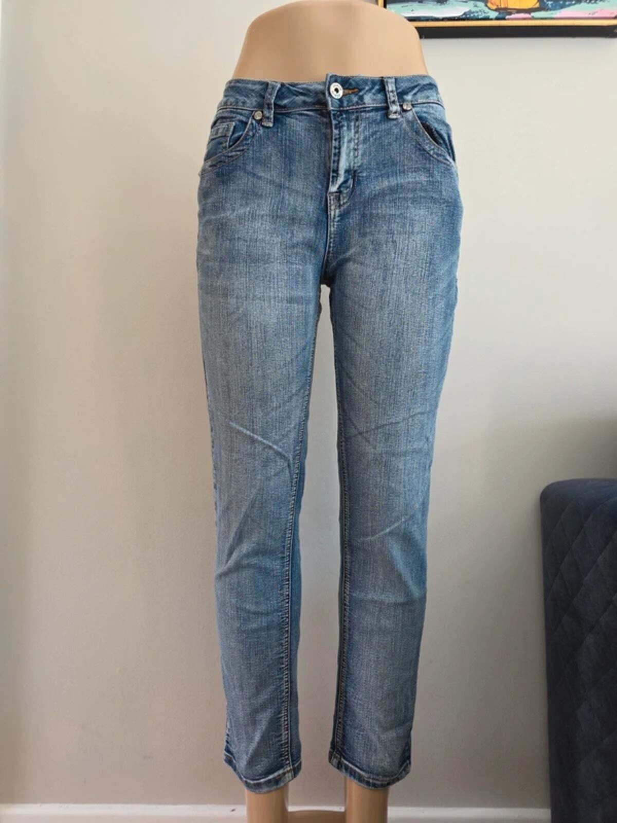 Zenim Mid Rise Slim Vintage Y2K Jeans UK Size 8 Petite