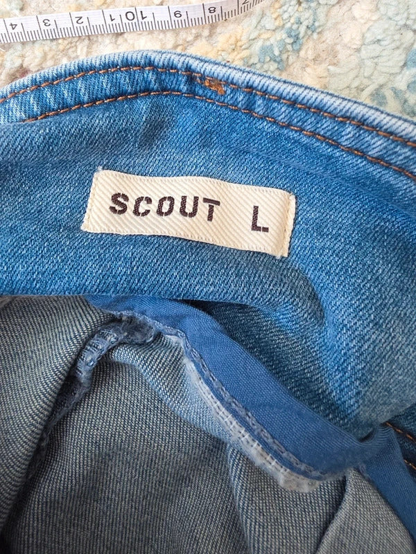 Scout Low Rise Mini Denim Skirt UK Size 12