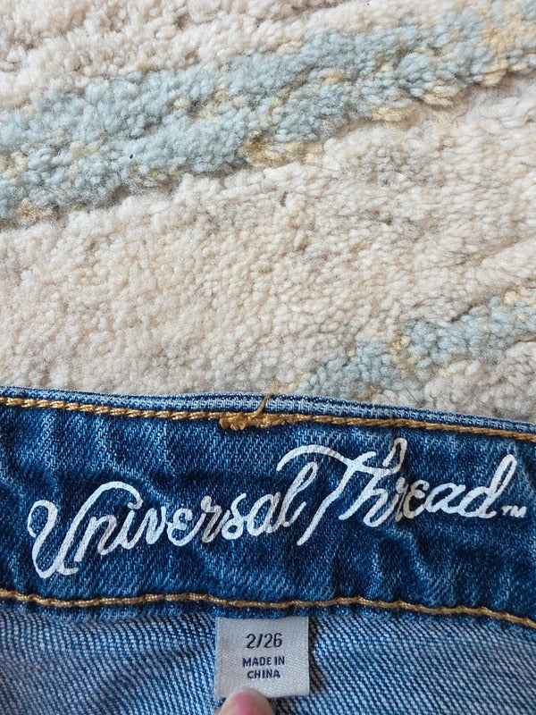 Universal Thread Denim Midi Skirt UK Size 6