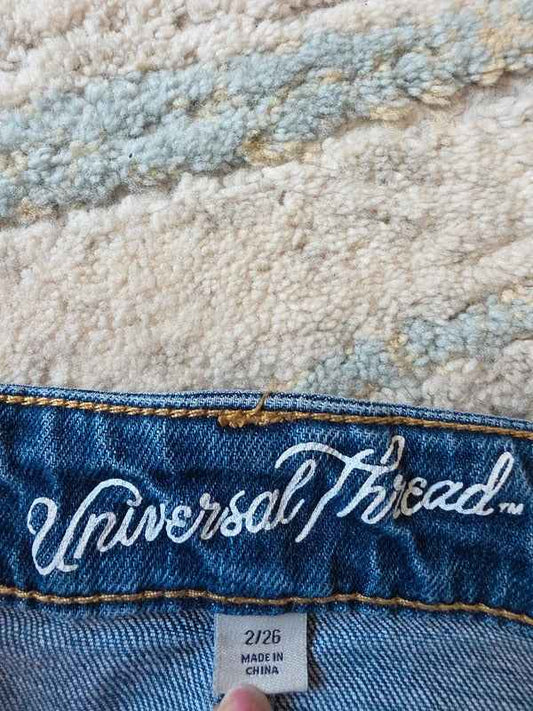 Universal Thread Denim Midi Skirt UK Size 6