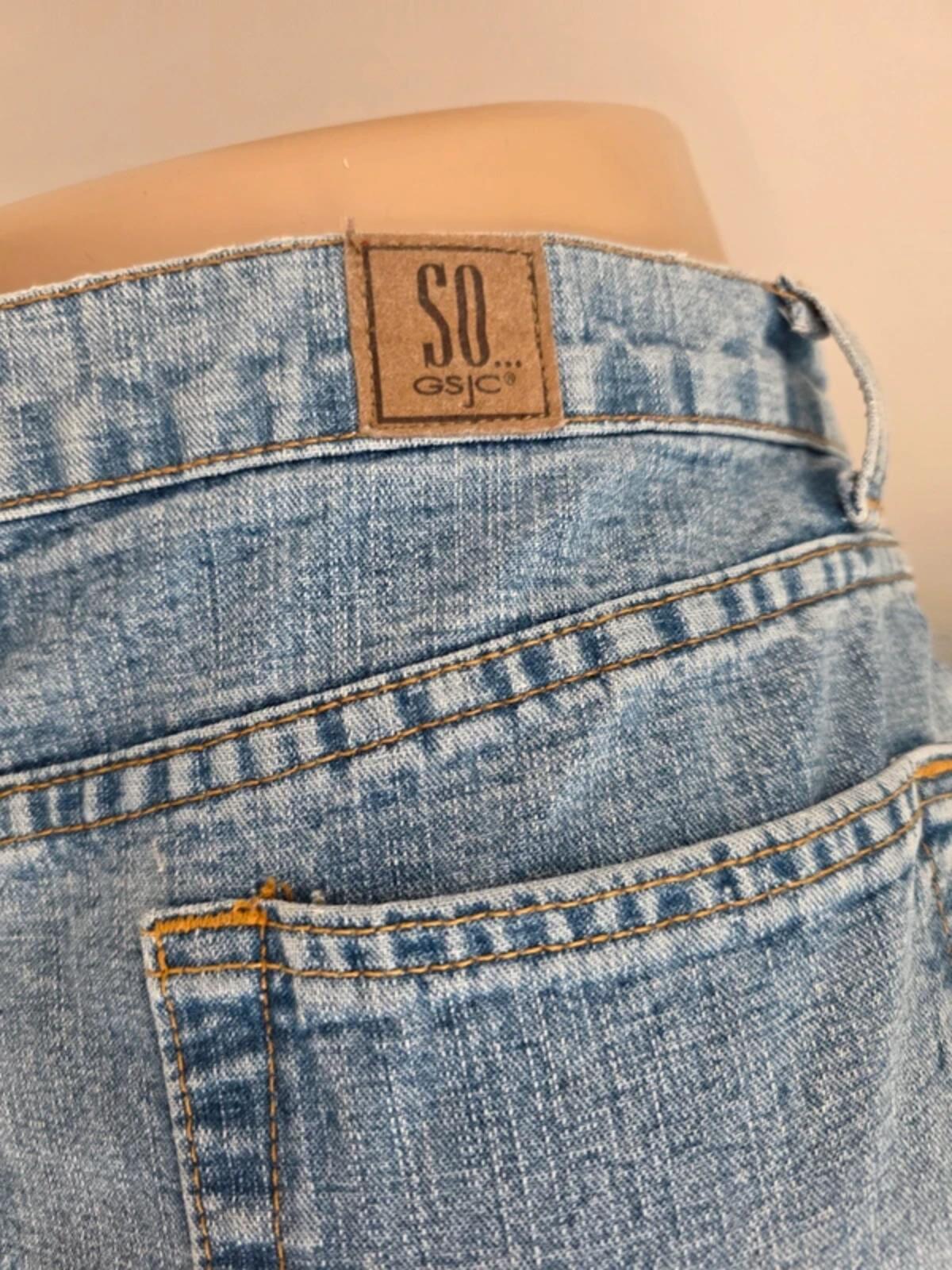 Vintage Y2K So GSJC Mid Rise Bootcut Jeans UK Size 14