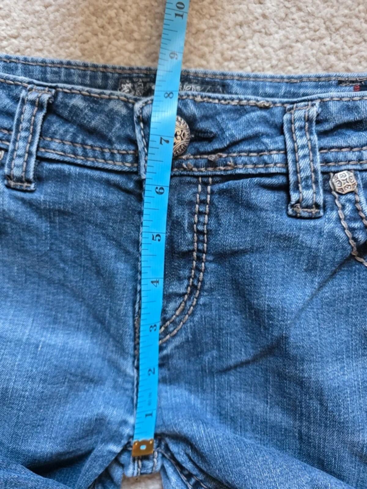 Vintage Y2K Silver Jeans Low Rise Bootcut Jeans UK Size 12 Petite