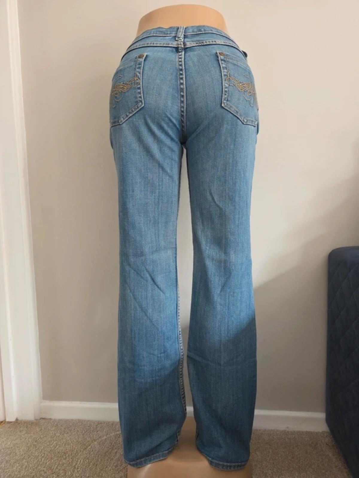 Promod Tall Relaxed Bootcut Vintage Y2K Jeans UK Size 10/12