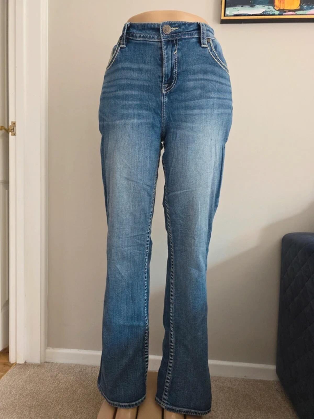 Vigoss High Rise Bootcut Vintage Y2K Jeans UK Size 16 Tall
