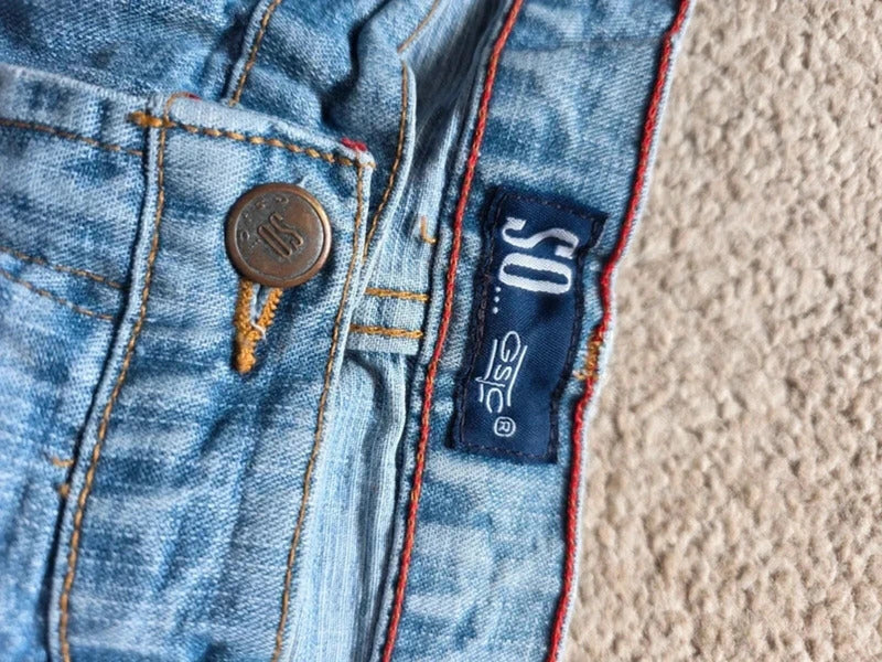 Vintage Y2K So GSJC Mid Rise Bootcut Jeans UK Size 14