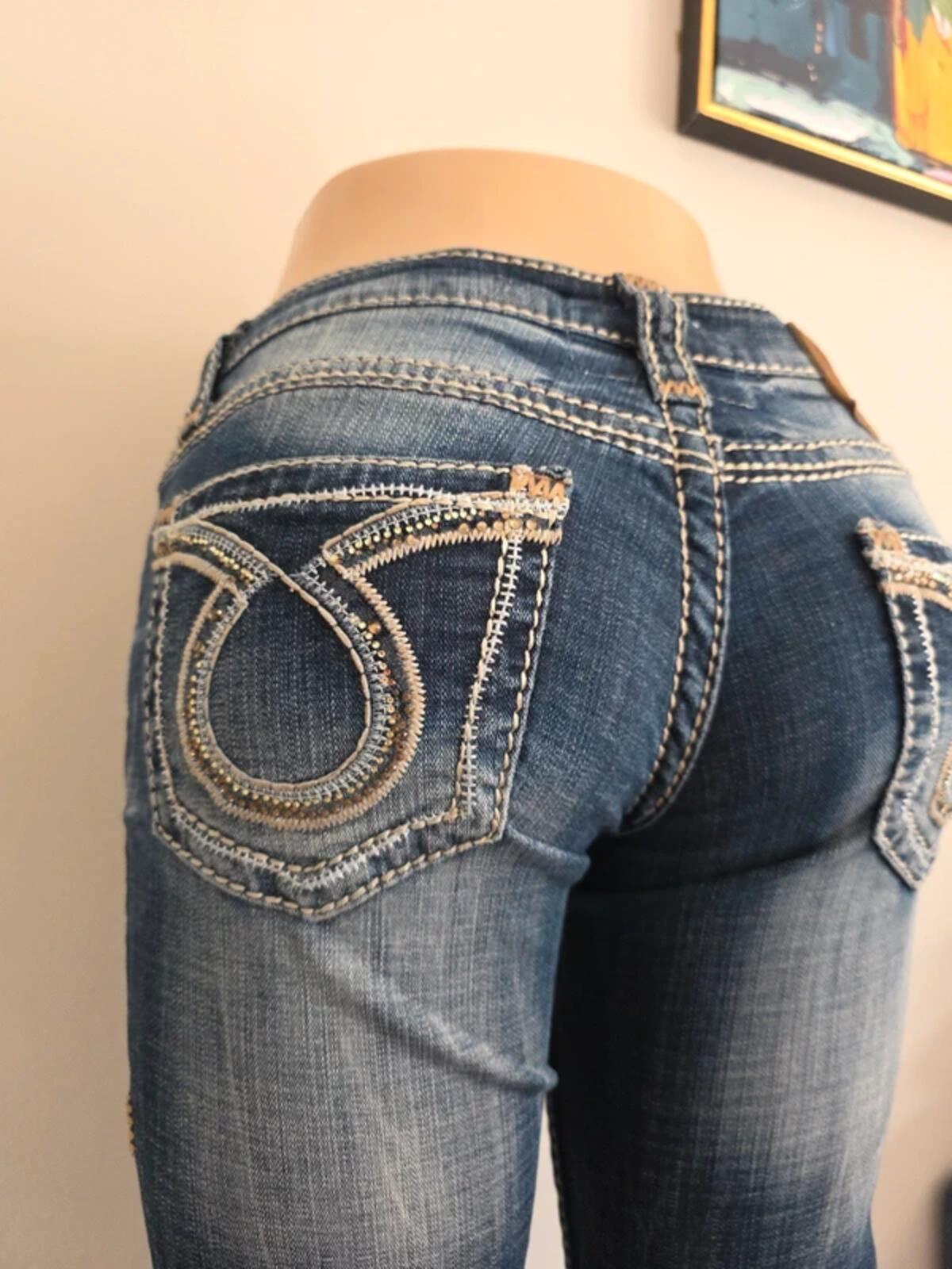 Big Star Vintage Y2K Ultra Low Rise Bootcut Jeans UK Size 6/8 Tall