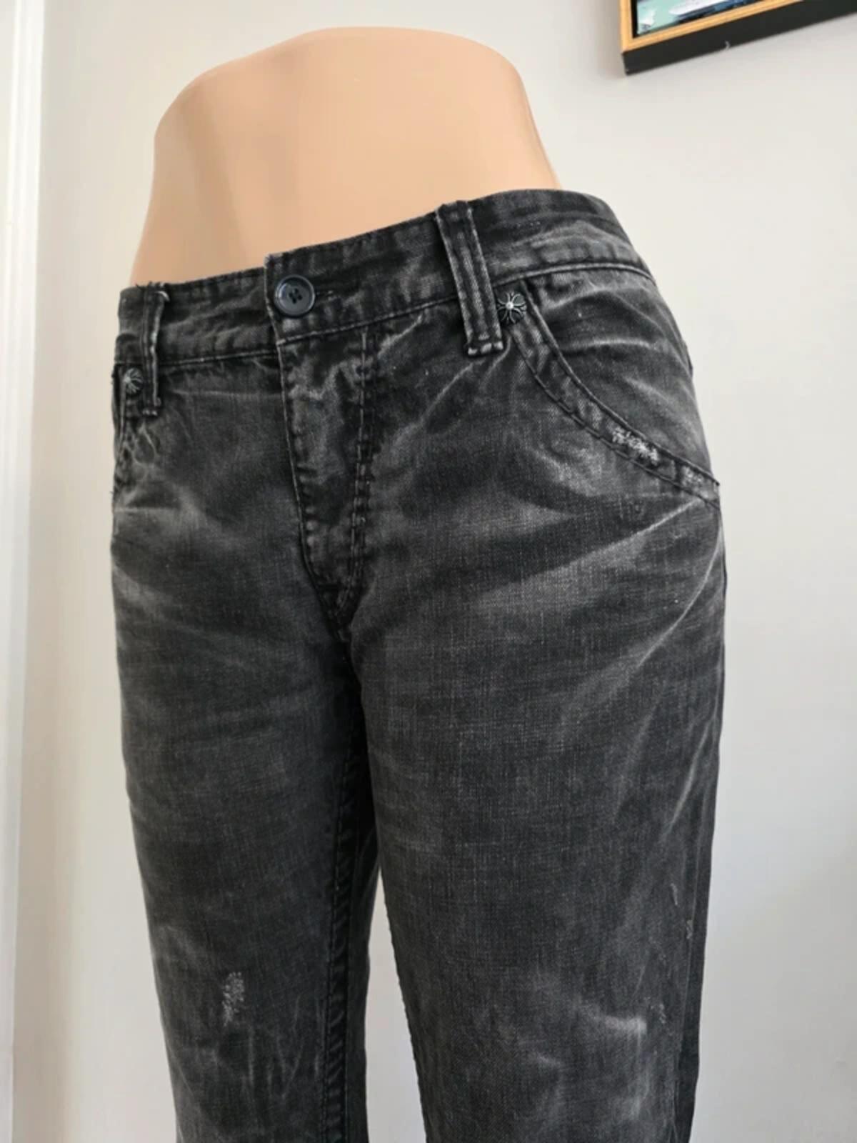 Buckaroo Mid Rise Slim Cropped Vintage Y2K Jeans UK Size 16