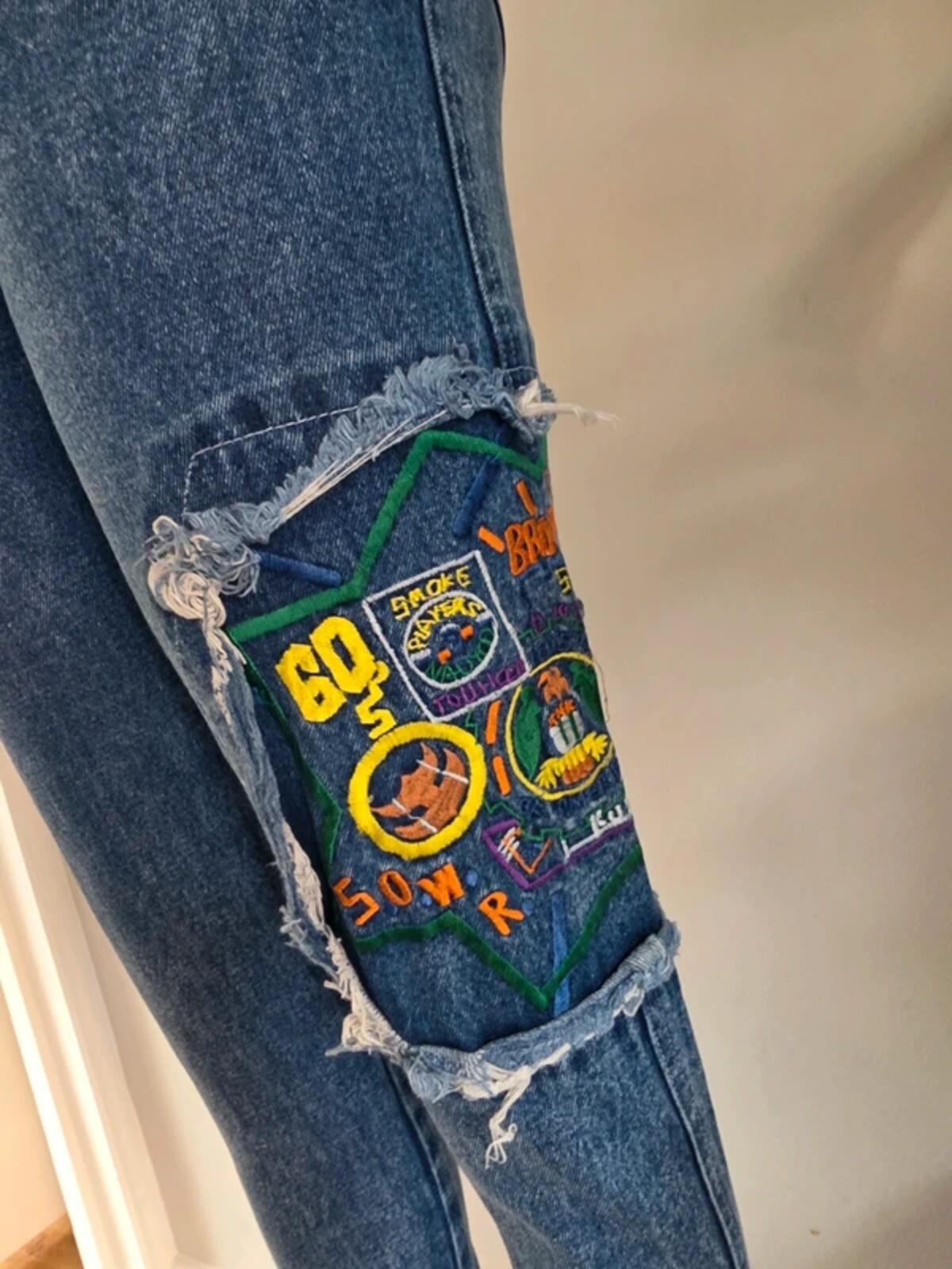 Kong Loon High Rise Mum Jeans UK Size 6 Ankle Length