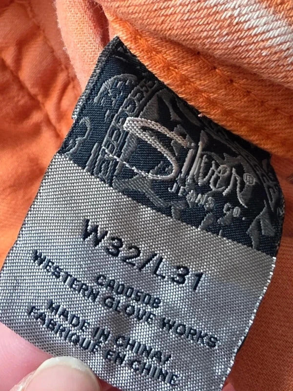 Vintage Y2K Silver Skinny Jeans UK Size 14