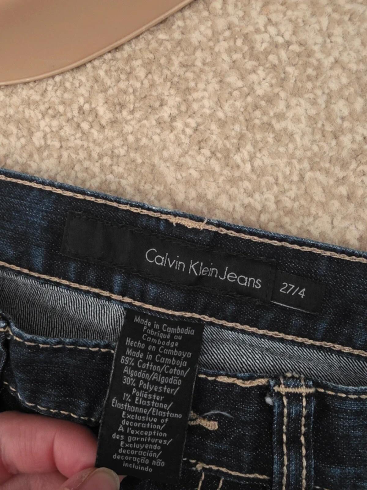Calvin Klein Low Rise Skinny Vintage Y2K Jeans UK Size 8