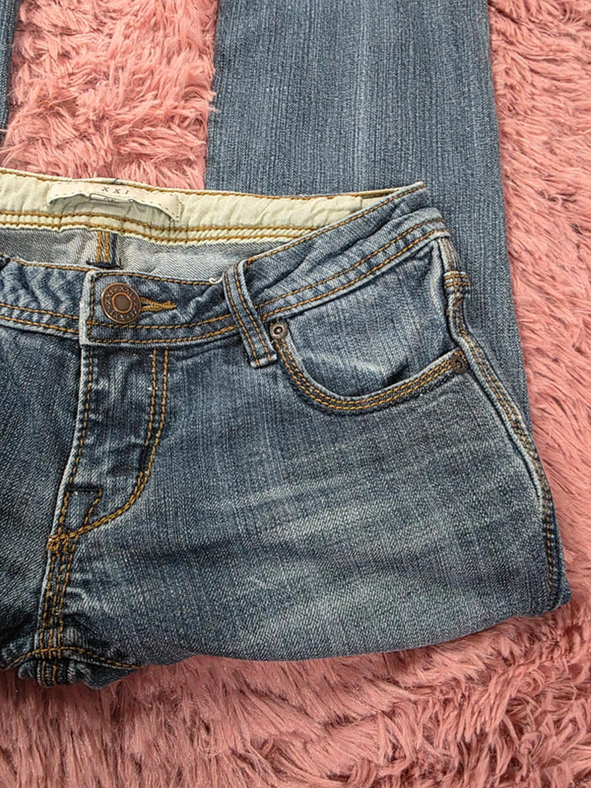 Vintage Y2K XXI Super Low Rise Bootcut Jeans UK size 8