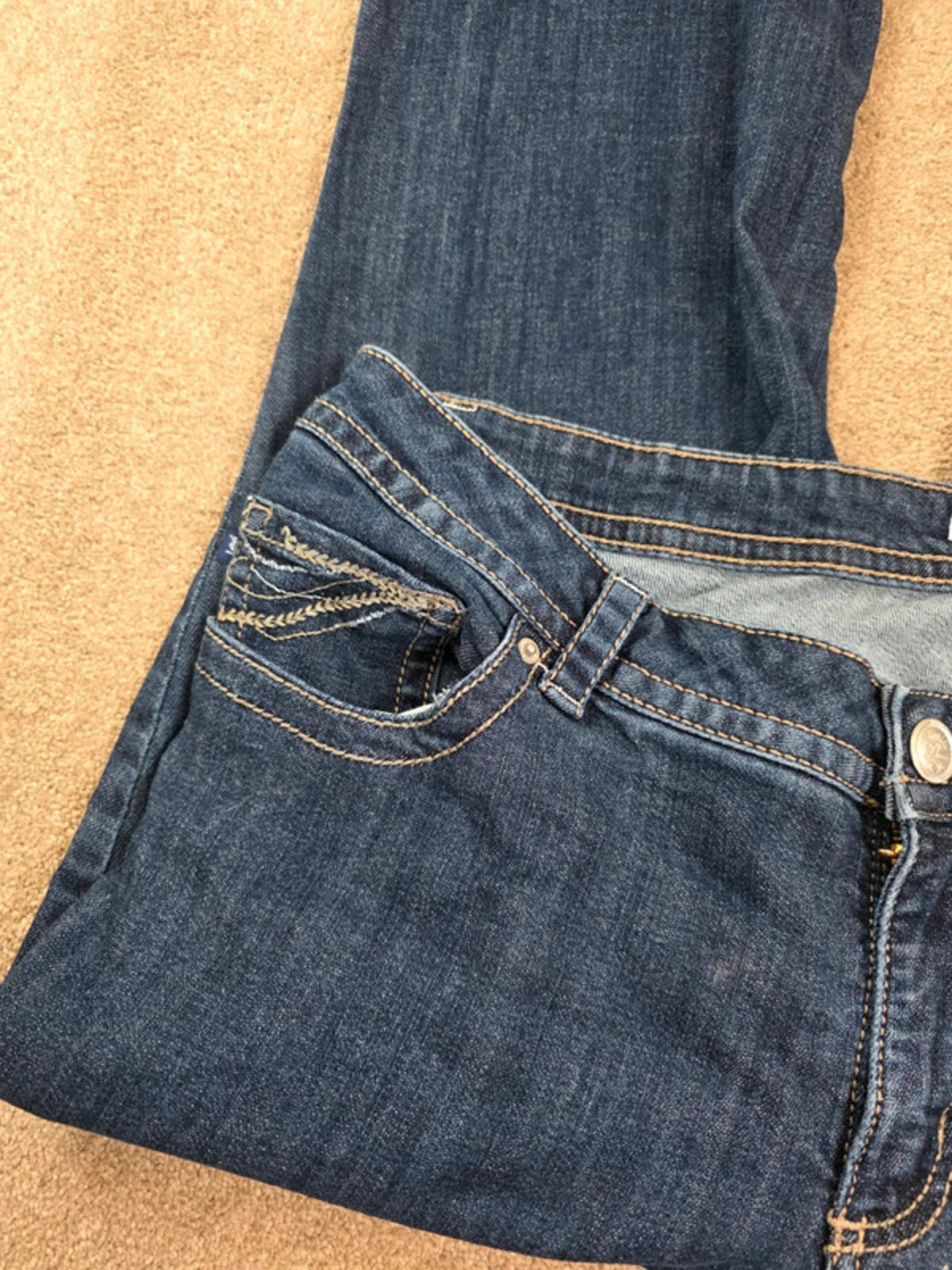 Vintage Y2K Lee Slender Secret Mid Rise Bootcut Jeans UK Size 20