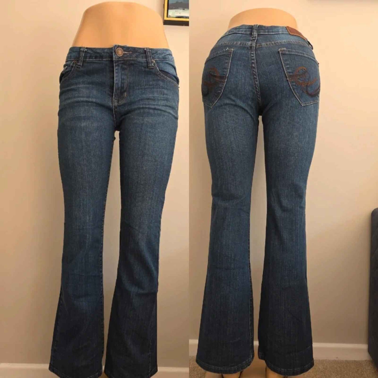 Express Low Rise Bootcut Vintage Y2K Jeans UK Size 8