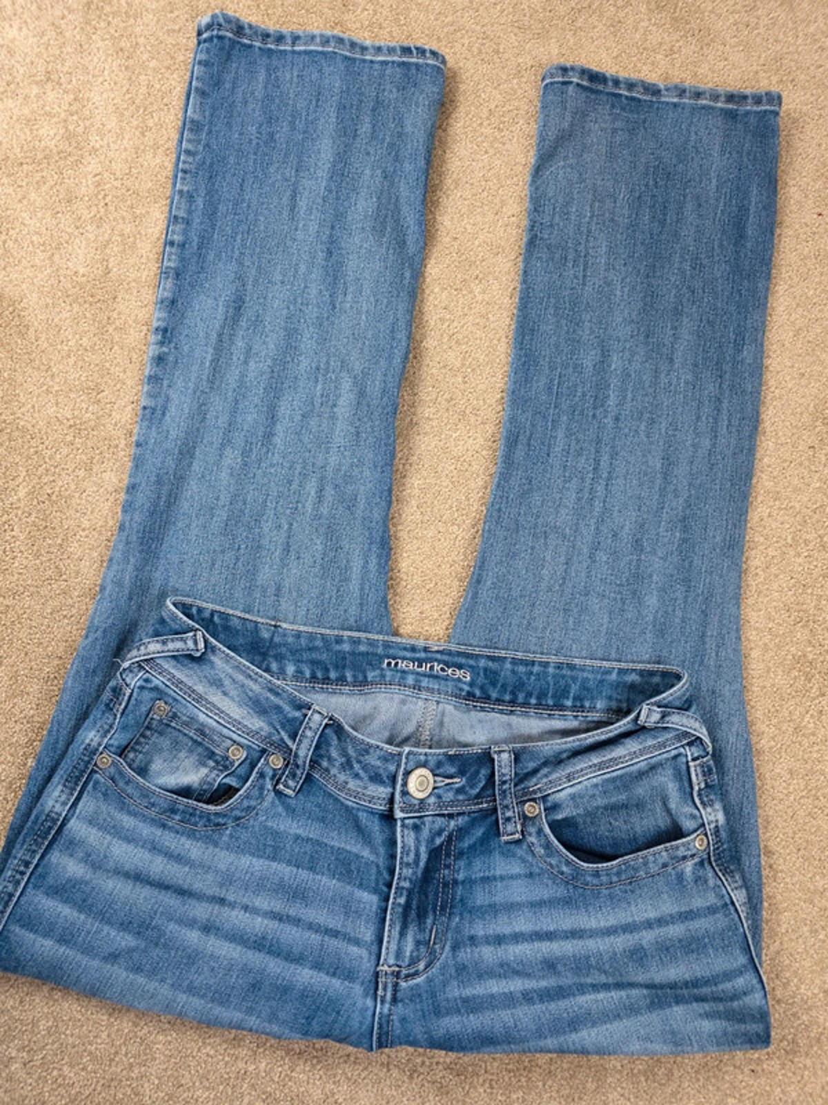 Vintage Y2K Maurice’s Low Rise Bootcut Jeans UK Size 12 Petite