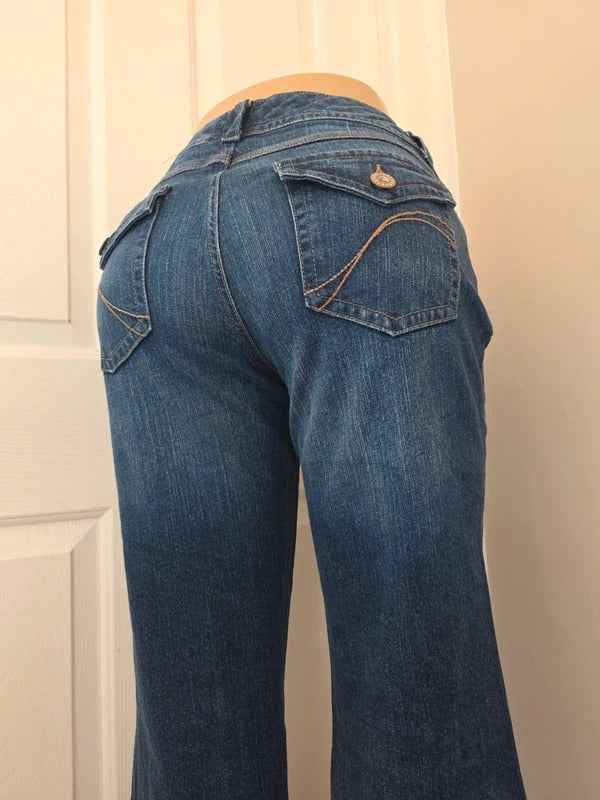 Axcess Mid Rise Bootcut Vintage Y2K Jeans UK Size 12