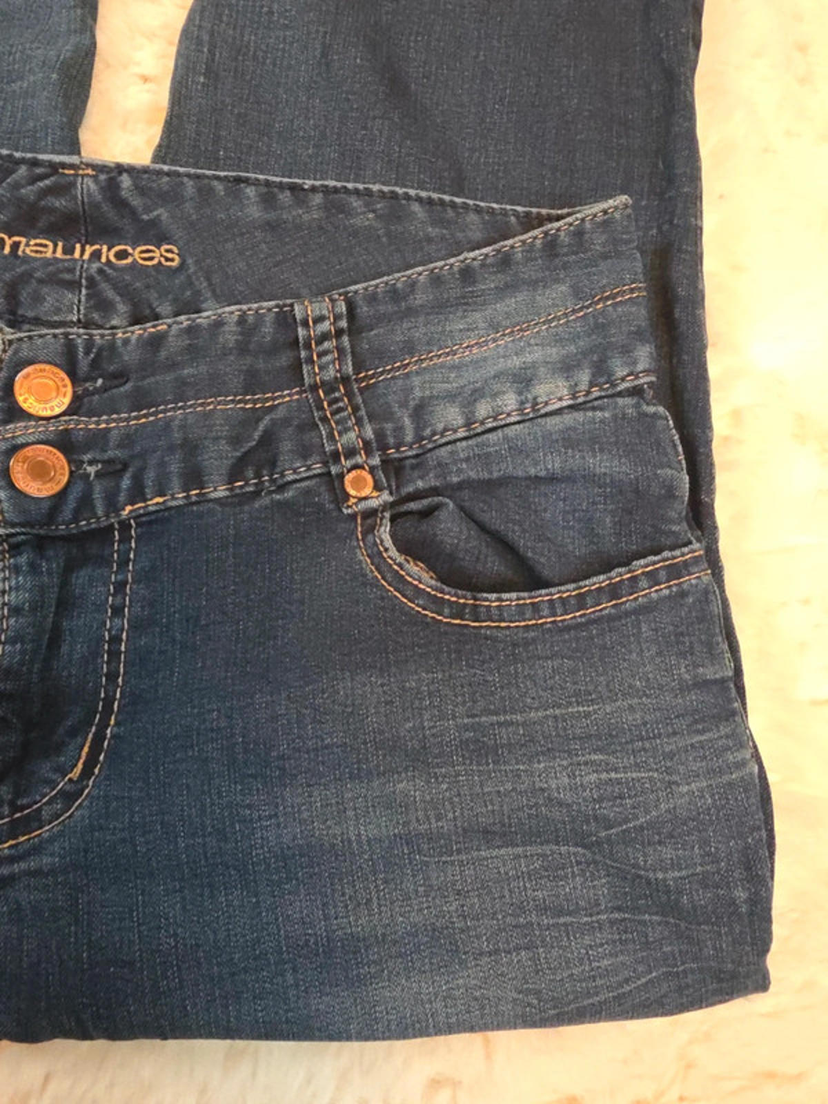Y2K Maurices Mid Rise Bootcut Jeans UK Size 12