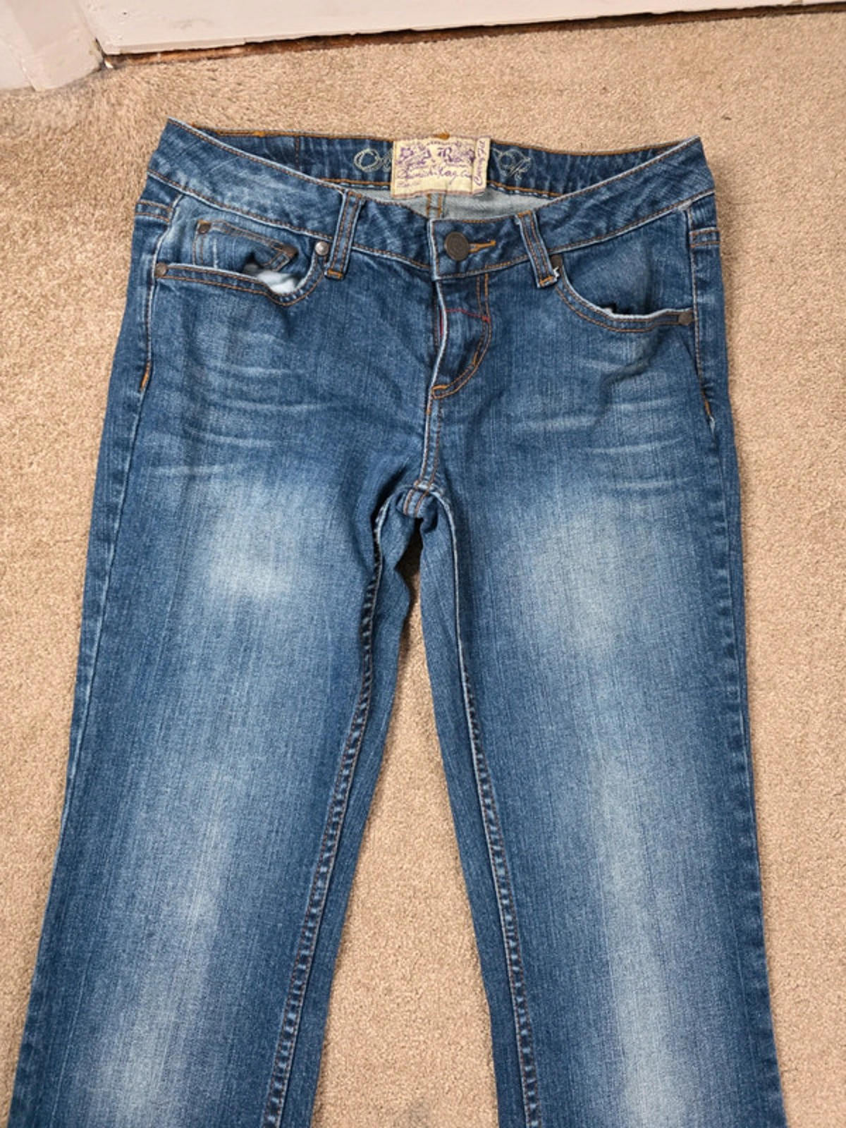 Vintage Y2K American Rag Low Rise Bootcut Jeans UK Size 10 Petite