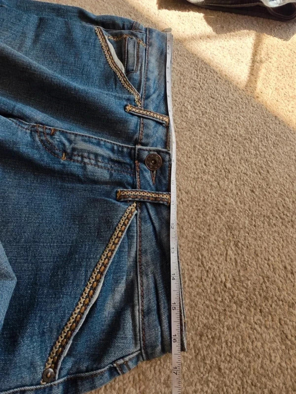 Vintage Y2K Wam Low Rise Slight Bootcut Jeans UK Size 12