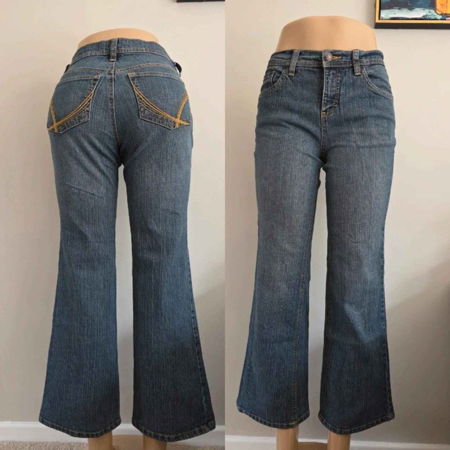 Penmans Vintage Y2K Mid Rise Relaxed Bootcut Jeans UK Size 10 Petite