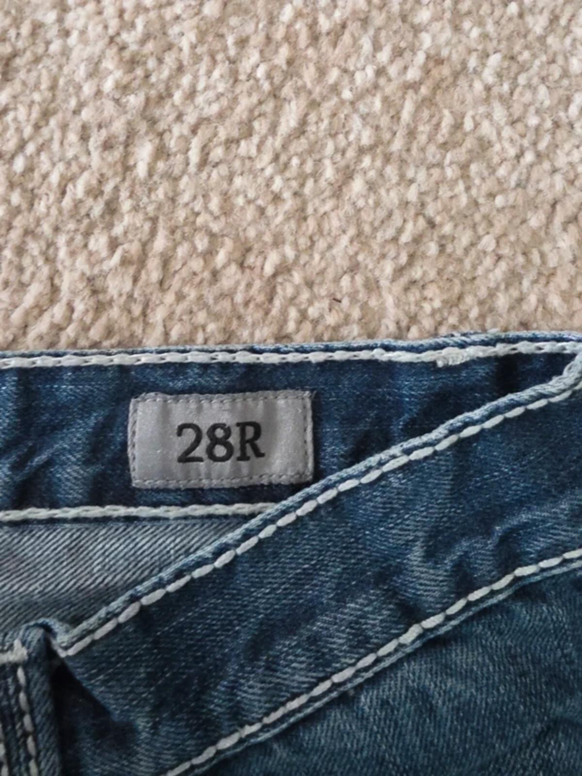 BKE Vintage Y2K Tyler Mid Rise Wide Leg Bootcut Jeans UK Size 8 Petite