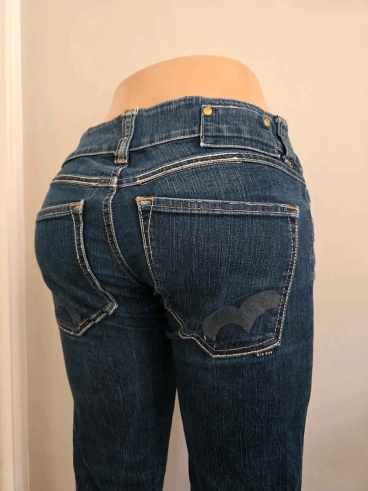 Bik Bok Low Rise Skinny Vintage Y2K Jeans UK Size 8/10