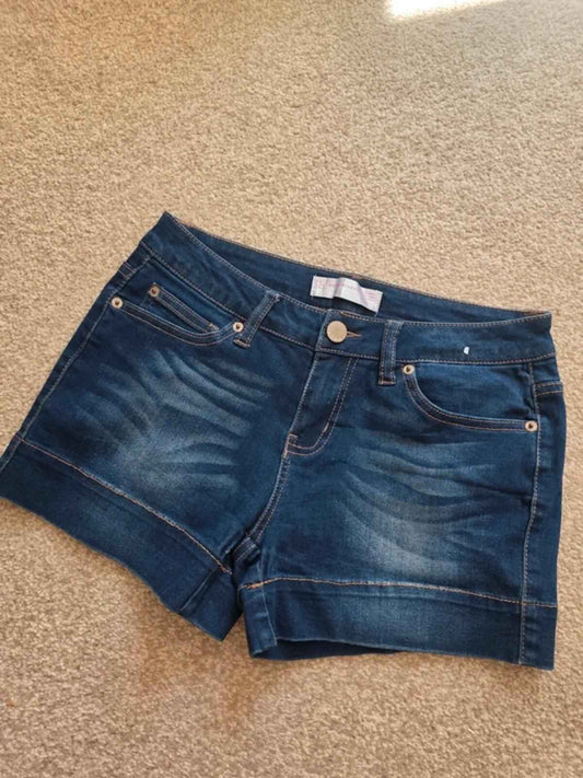 Vintage Y2K No Boundaries Low Rise Denim Shorts UK Size 10